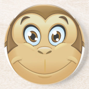 Porta-copos De Arenito macaco emoji