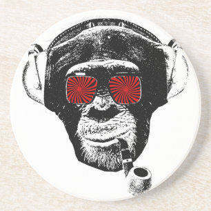 Porta-copos De Arenito Macaco louco