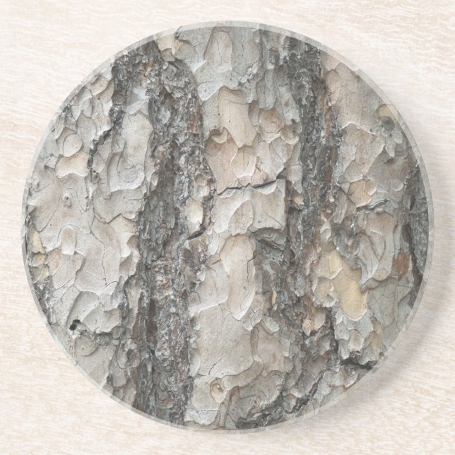 Porta-copos De Arenito Madeira de pinheiro latido (Frente)