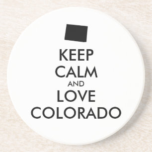 Porta-copos De Arenito MANTER CALM e AMOR COLORADO personalizáveis