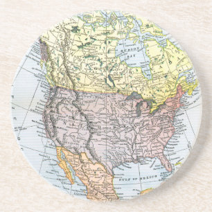 PORTA-COPOS DE ARENITO MAPA: AMERICA DO NORTE, 1890