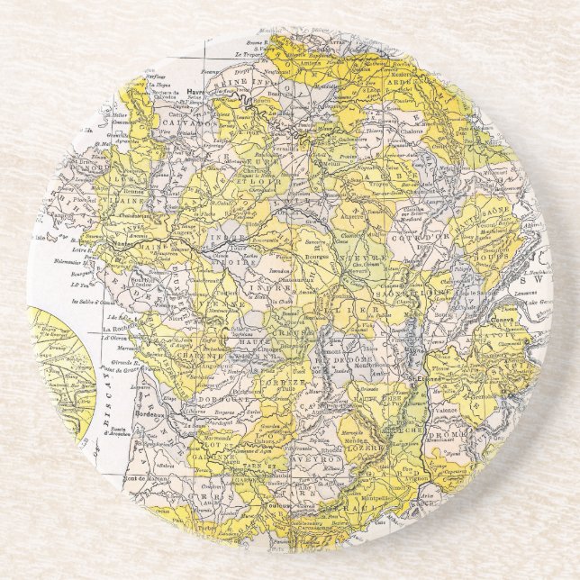 PORTA-COPOS DE ARENITO MAPA: FRANCE (Frente)