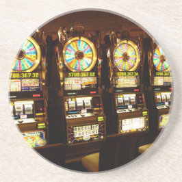 Porta-copos De Arenito Máquina de jogo Um Bandido Armado Dinheiro Las Veg