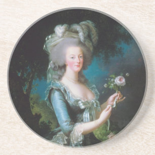 Porta-copos De Arenito Marie-Antoinette com a Rosa de Elisabeth Lebrun