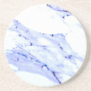 Porta-copos De Arenito Mármore Azul e Branco
