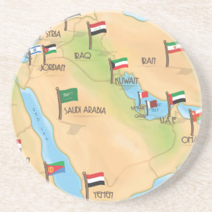 Porta-copos De Arenito Médio Oriente