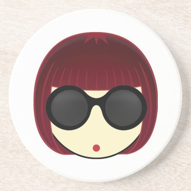 Porta-copos De Arenito MEGUMI•Porta copos de O (Frente)