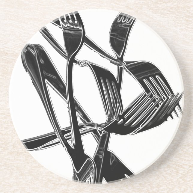 Porta-copos De Arenito Metálico (Frente)