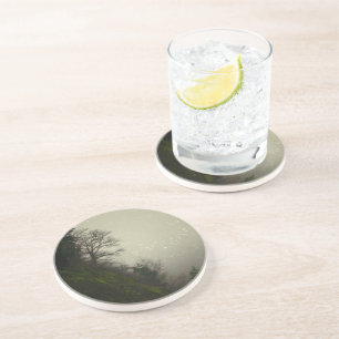 Porta-copos De Arenito Mist Forest Hill