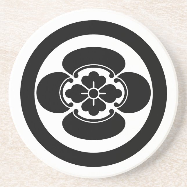 Porta-copos De Arenito Mokko em círculo (Frente)