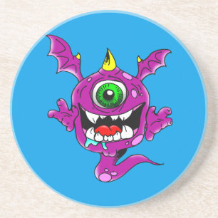 Porta-copos De Arenito Monstro de Pessoas Roxas Cuecas