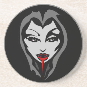 Porta-copos De Arenito Montanha-russa de Vampiro Adorno de Menina Vampira