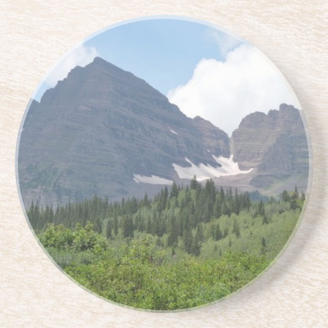 Porta-copos De Arenito Montanhas (Frente)