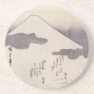 Porta-copos De Arenito Monte Fuji bonito em Japão, cerca dos 1800s