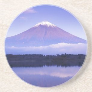 Porta-copos De Arenito Mt. Fuji com Nuvem Lenticular, Lago Motosu,