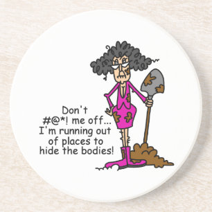 Porta-copos De Arenito Não se meta comigo