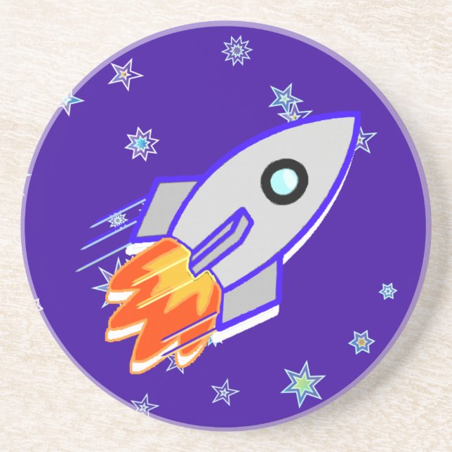 Porta-copos De Arenito Navio de Rocket (Frente)