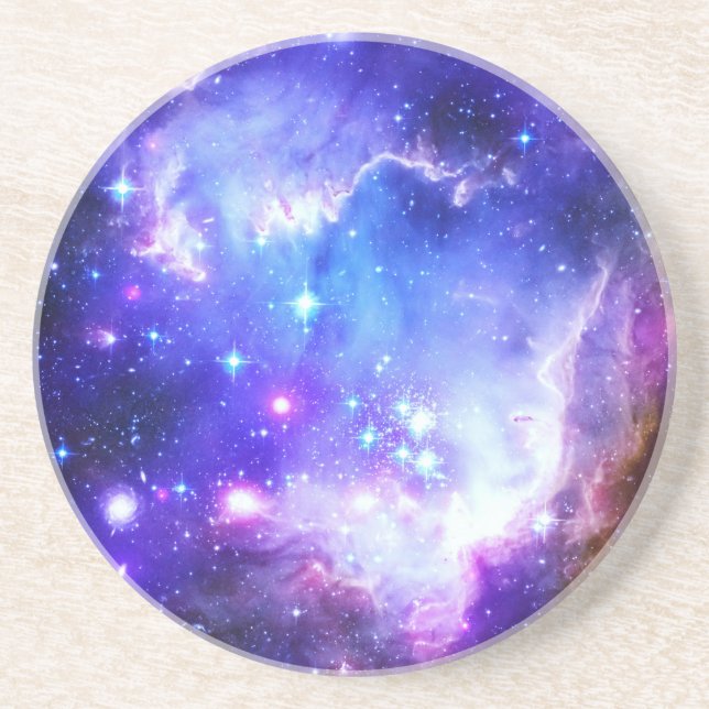 Porta-copos De Arenito Nebulosa Azul (Frente)