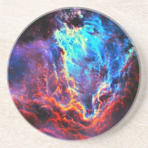 Porta-copos De Arenito Nebulosa composta da estrela da cor imponente