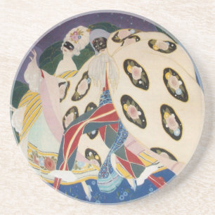 Porta-copos De Arenito NOCTURNA COM MÁSCARAS/Mascarada de Veneza