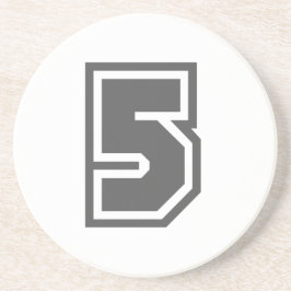 Porta-copos De Arenito Número 5