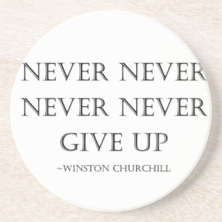 Porta-copos De Arenito Nunca dê acima