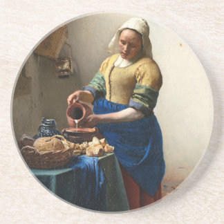 Porta-copos De Arenito O Milkmaid, janeiro Vermeer