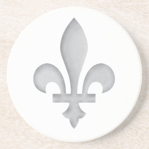 Porta-copos De Arenito O motivo floral romântico da flor de lis bebe a
