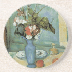 Porta-copos De Arenito O Vaso Azul (Flores e Frutas) de Paul Cezanne