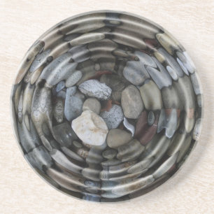 Porta-copos De Arenito ondulações e pedras