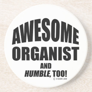 Porta-copos De Arenito Organista impressionante