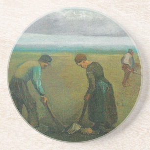 Porta-copos De Arenito Os camponeses ou os fazendeiros de Van Gogh que