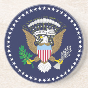 Porta-copos De Arenito Os Estados Unidos da América do presidente, unido
