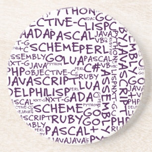 Porta-copos De Arenito Os programadores têm habilidades de programação
