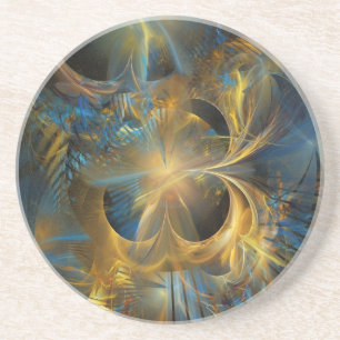 Porta-copos De Arenito Ouro Black Hole
