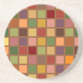 Porta-copos De Arenito Outono ao quadrado