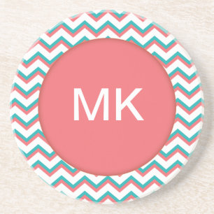 Porta-copos De Arenito Padrão Chevron Sudoeste