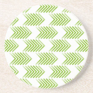 Porta-copos De Arenito Padrão de Seta Tribal Verde