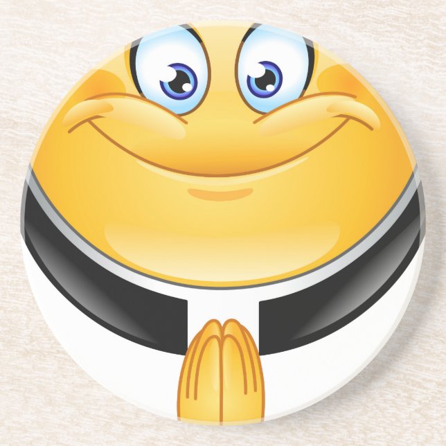 Porta-copos De Arenito padre emoji (Frente)