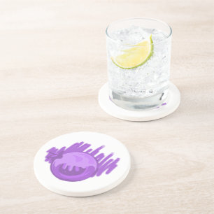 Porta-copos De Arenito Padrões-frutas Aromas e Creme