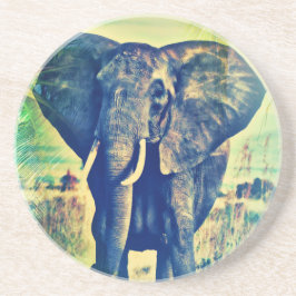 Porta-copos De Arenito Palmas de elefante