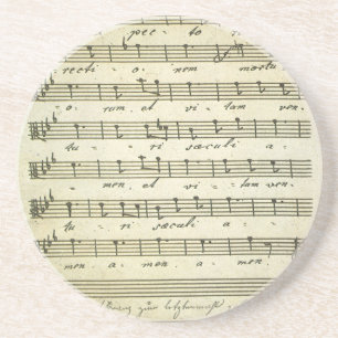 Porta-copos De Arenito Partitura Antiga, Partitura Musical Antiga 1810