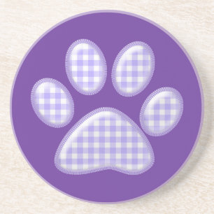 Porta-copos De Arenito pata do gato do guingão - roxo