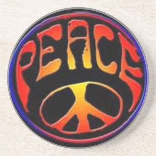 Porta-copos De Arenito Peace Coaster