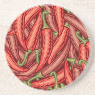 Porta-copos De Arenito Peppers Chili