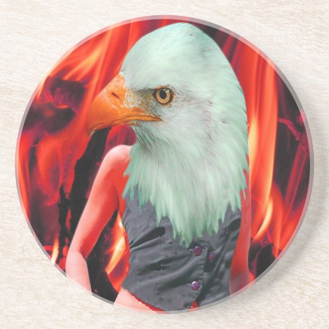 Porta-copos De Arenito Phoenix (Frente)