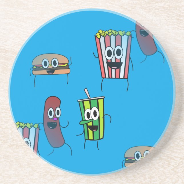 Porta-copos De Arenito pipoca (Frente)