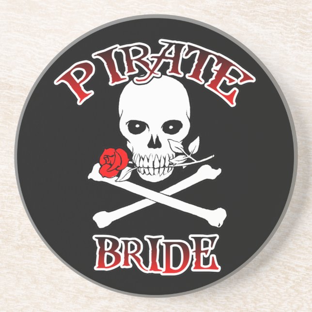 Porta-copos De Arenito Pirate Bride (Frente)