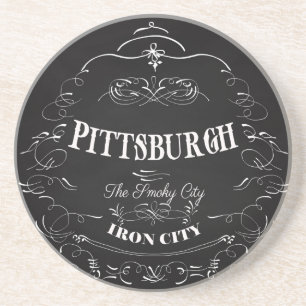 Porta-copos De Arenito Pittsburgh Pensilvânia - a cidade fumarento