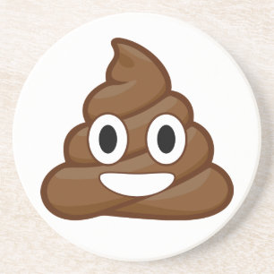 Porta-copos De Arenito poop emoji